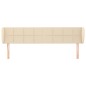 vidaXL Cabecero de tela color crema 163x23x78/88 cm vidaXL Cabecero de tela color crema 163x23x78/88 cm