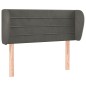 vidaXL Cabecero de terciopelo gris oscuro 93x23x78/88 cm vidaXL Cabecero de terciopelo gris oscuro 93x23x78/88 cm