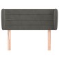 vidaXL Cabecero de terciopelo gris oscuro 93x23x78/88 cm vidaXL Cabecero de terciopelo gris oscuro 93x23x78/88 cm