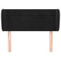 vidaXL Cabecero de terciopelo negro 83x23x78/88 cm
