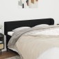 vidaXL Cabecero de tela negro 183x23x78/88 cm vidaXL Cabecero de tela negro 183x23x78/88 cm