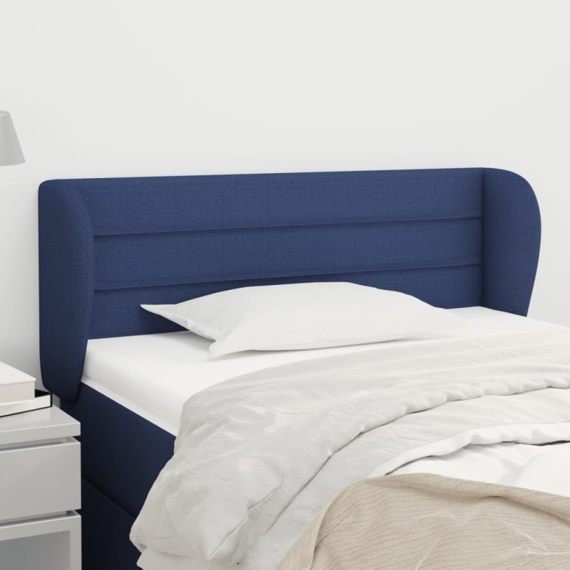 vidaXL Cabecero de tela azul 93x23x78/88 cm vidaXL Cabecero de tela azul 93x23x78/88 cm