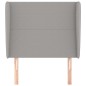 vidaXL Cabecero con orejas de tela gris claro 93x23x118/128 cm vidaXL Cabecero con orejas de tela gris claro 93x23x118/128 cm
