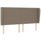 vidaXL Cabecero con orejas de tela gris taupe 203x23x118/128 cm vidaXL Cabecero con orejas de tela gris taupe 203x23x118/128 cm