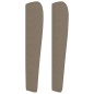 vidaXL Cabecero con orejas de tela gris taupe 203x23x118/128 cm vidaXL Cabecero con orejas de tela gris taupe 203x23x118/128 cm