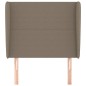vidaXL Cabecero con orejas de tela gris taupe 103x23x118/128 cm vidaXL Cabecero con orejas de tela gris taupe 103x23x118/128 cm