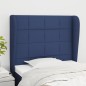 vidaXL Cabecero con orejas de tela azul 83x23x118/128 cm vidaXL Cabecero con orejas de tela azul 83x23x118/128 cm