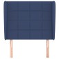 vidaXL Cabecero con orejas de tela azul 83x23x118/128 cm vidaXL Cabecero con orejas de tela azul 83x23x118/128 cm