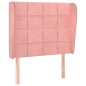 vidaXL Cabecero con orejas de terciopelo rosa 93x23x118/128 cm vidaXL Cabecero con orejas de terciopelo rosa 93x23x118/128 cm
