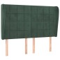 vidaXL Cabecero con orejas de terciopelo verde oscuro 147x23x118/128cm vidaXL Cabecero con orejas de terciopelo verde oscuro 147x23x118/128cm