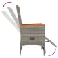 vidaXL Set comedor de jardín 5 piezas con cojines ratán sintético gris vidaXL Set comedor de jardín 5 piezas con cojines ratán sintético gris