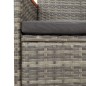 vidaXL Set comedor de jardín 5 piezas con cojines ratán sintético gris vidaXL Set comedor de jardín 5 piezas con cojines ratán sintético gris