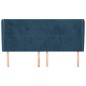 vidaXL Cabecero con orejas de terciopelo azul oscuro 203x23x118/128 cm vidaXL Cabecero con orejas de terciopelo azul oscuro 203x23x118/128 cm