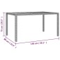 vidaXL Set comedor de jardín 5 piezas con cojines ratán sintético gris vidaXL Set comedor de jardín 5 piezas con cojines ratán sintético gris