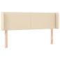 vidaXL Cabecero de tela color crema 147x16x78/88 cm vidaXL Cabecero de tela color crema 147x16x78/88 cm