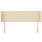 vidaXL Cabecero de tela color crema 147x16x78/88 cm vidaXL Cabecero de tela color crema 147x16x78/88 cm