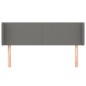 vidaXL Cabecero de tela gris oscuro 147x16x78/88 cm vidaXL Cabecero de tela gris oscuro 147x16x78/88 cm