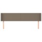 vidaXL Cabecero de tela gris taupe 203x16x78/88 cm vidaXL Cabecero de tela gris taupe 203x16x78/88 cm