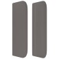 vidaXL Cabecero de cuero sintético gris 183x16x78/88 cm vidaXL Cabecero de cuero sintético gris 183x16x78/88 cm