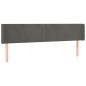 vidaXL Cabecero de terciopelo gris oscuro 183x16x78/88 cm