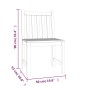 vidaXL Juego de comedor para jardín 4 piezas madera maciza de teca vidaXL Juego de comedor para jardín 4 piezas madera maciza de teca