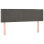 vidaXL Cabecero de terciopelo gris oscuro 147x16x78/88 cm vidaXL Cabecero de terciopelo gris oscuro 147x16x78/88 cm