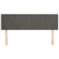vidaXL Cabecero de terciopelo gris oscuro 147x16x78/88 cm vidaXL Cabecero de terciopelo gris oscuro 147x16x78/88 cm
