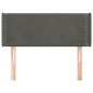 vidaXL Cabecero de terciopelo gris oscuro 93x16x78/88 cm vidaXL Cabecero de terciopelo gris oscuro 93x16x78/88 cm