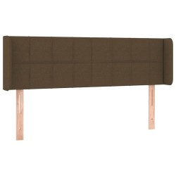 vidaXL Cabecero de tela gris oscuro 147x16x78/88 cm