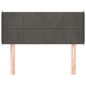 vidaXL Cabecero de terciopelo gris oscuro 103x16x78/88 cm vidaXL Cabecero de terciopelo gris oscuro 103x16x78/88 cm