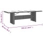 vidaXL Set comedor de jardín 11 pzas con cojines ratán sintético beige vidaXL Set comedor de jardín 11 pzas con cojines ratán sintético beige
