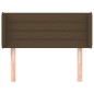 vidaXL Cabecero de tela marrón oscuro 83x16x78/88 cm vidaXL Cabecero de tela marrón oscuro 83x16x78/88 cm