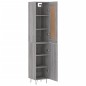 vidaXL Aparador alto madera contrachapada gris Sonoma 34,5x34x180 cm