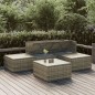 vidaXL Set de muebles de jardín 5 pzas y cojines ratán sintético gris vidaXL Set de muebles de jardín 5 pzas y cojines ratán sintético gris