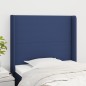 vidaXL Cabecero con orejas de tela azul 103x16x118/128 cm vidaXL Cabecero con orejas de tela azul 103x16x118/128 cm