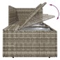 vidaXL Set de muebles de jardín 5 pzas y cojines ratán sintético gris vidaXL Set de muebles de jardín 5 pzas y cojines ratán sintético gris