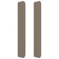 vidaXL Cabecero con orejas de tela gris taupe 183x16x118/128 cm vidaXL Cabecero con orejas de tela gris taupe 183x16x118/128 cm