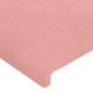vidaXL Cabecero con orejas de terciopelo rosa 147x16x118/128 cm vidaXL Cabecero con orejas de terciopelo rosa 147x16x118/128 cm