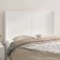 vidaXL Cabecero con orejas de cuero sintético blanco 147x16x118/128 cm vidaXL Cabecero con orejas de cuero sintético blanco 147x16x118/128 cm