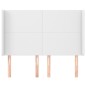 vidaXL Cabecero con orejas de cuero sintético blanco 147x16x118/128 cm vidaXL Cabecero con orejas de cuero sintético blanco 147x16x118/128 cm