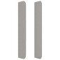 vidaXL Cabecero con orejas de tela gris claro 203x16x118/128 cm vidaXL Cabecero con orejas de tela gris claro 203x16x118/128 cm