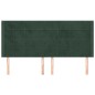 vidaXL Cabecero con orejas de terciopelo verde oscuro 163x16x118/128cm vidaXL Cabecero con orejas de terciopelo verde oscuro 163x16x118/128cm