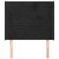 vidaXL Cabecero con orejas de terciopelo negro 93x16x118/128 cm vidaXL Cabecero con orejas de terciopelo negro 93x16x118/128 cm