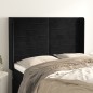 vidaXL Cabecero con orejas de terciopelo negro 147x16x118/128 cm vidaXL Cabecero con orejas de terciopelo negro 147x16x118/128 cm