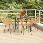 vidaXL Juego de comedor de jardín 5 piezas ratán sintético vidaXL Juego de comedor de jardín 5 piezas ratán sintético