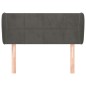 vidaXL Cabecero de terciopelo gris oscuro 93x23x78/88 cm