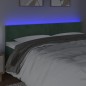 vidaXL Cabecero con LED de terciopelo gris oscuro 160x5x78/88 cm vidaXL Cabecero con LED de terciopelo gris oscuro 160x5x78/88 cm