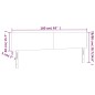 vidaXL Cabecero con LED de terciopelo gris oscuro 160x5x78/88 cm vidaXL Cabecero con LED de terciopelo gris oscuro 160x5x78/88 cm