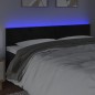 vidaXL Cabecero con LED de terciopelo negro 180x5x78/88 cm vidaXL Cabecero con LED de terciopelo negro 180x5x78/88 cm