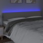 vidaXL Cabecero con LED cuero sintético gris 180x5x78/88 cm vidaXL Cabecero con LED cuero sintético gris 180x5x78/88 cm